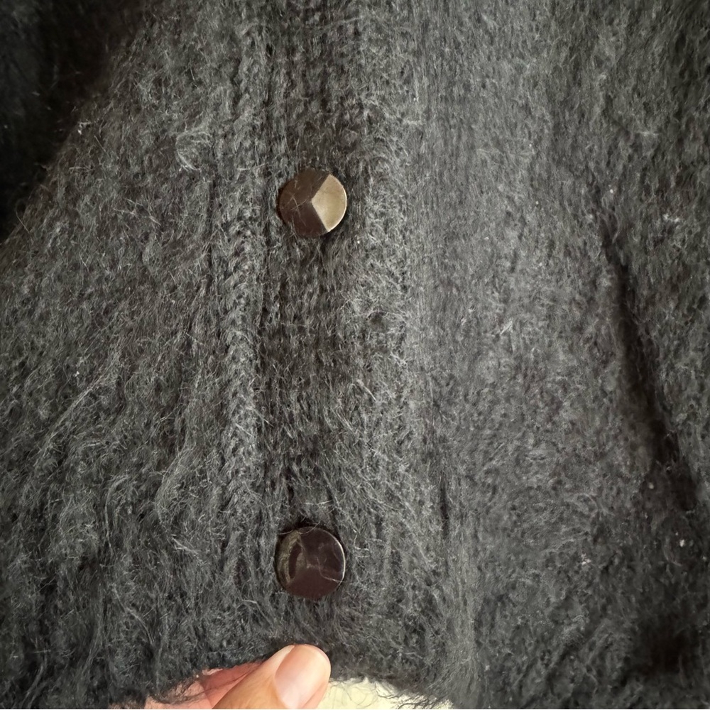 The Gold Label Designer Collection Mohair Vintage Sweater Black Made UK size S - Picture 2 of 8